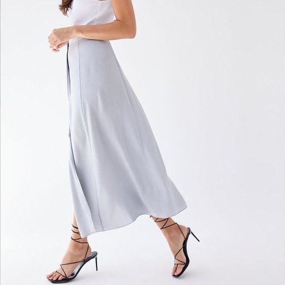 Aritzia Wilfred Amelie Skirt Pearl Grey - Picture 1 of 3